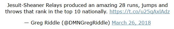 Greg Riddle Tweet